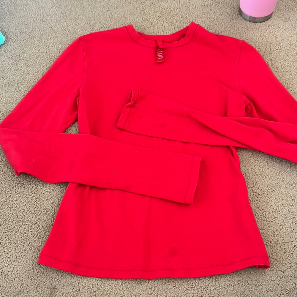 Red skims long sleeve